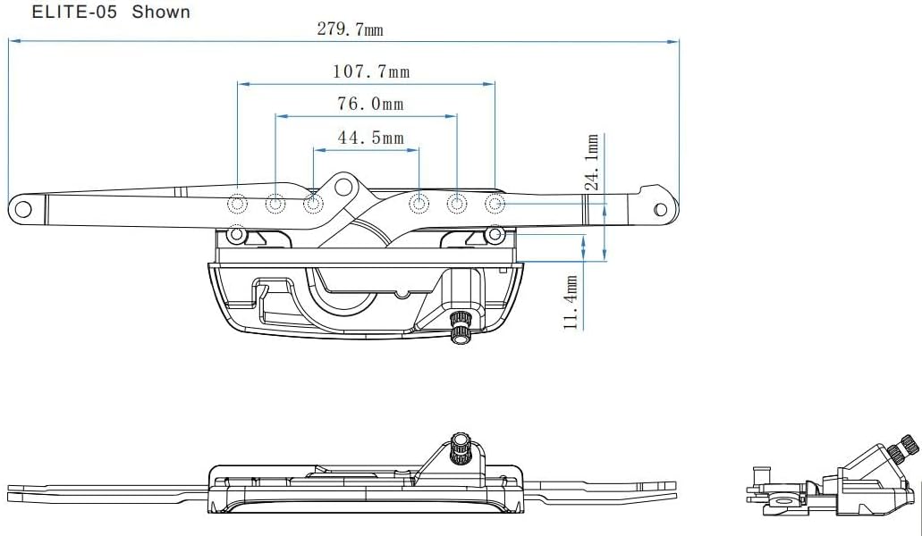 Narrow Awning Window Operator, CANWINDOOR Product Elite-05, Window Hardware