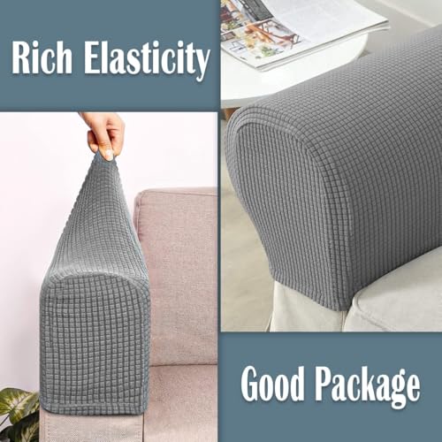 Hsthe Sea Stretch-Sofa-Armlehnenbezüge, Sessel-Schonbezug, Couch-Armbezüge für Zuhause, Büro, Liegesofa, Spandex-Jacquard, Rutschfester Möbelschutz