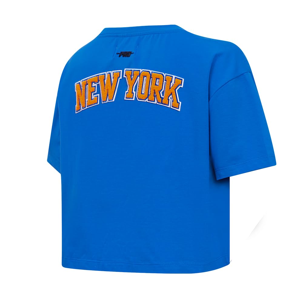 Pro Standard NBA - Maglietta Classica a Maniche Corte in ciniglia di Cotone da Donna