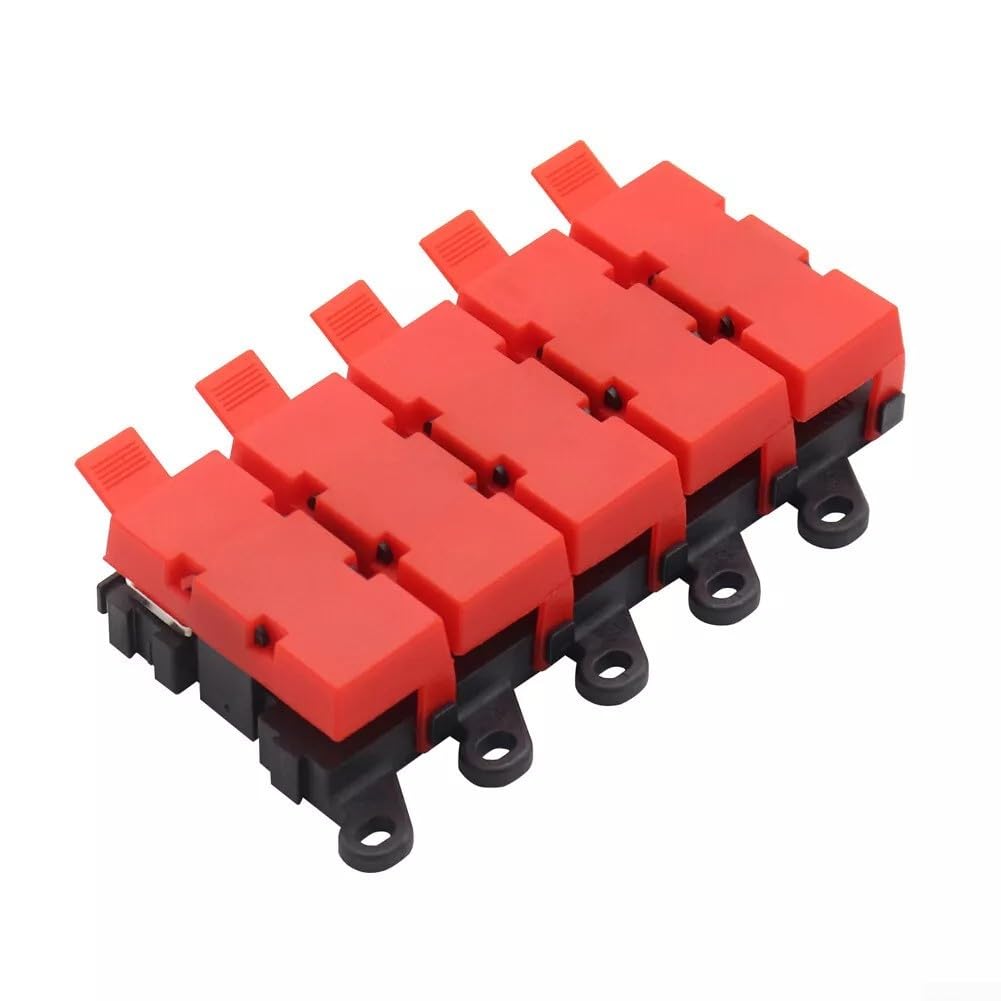 3 voies, 4 voies, 5 voies, 6 voies pour porte-bloc de fusibles midi, boîte à fusibles haute intensité 200 A avec pinces à dégagement rapide pour système électrique de voiture, camion