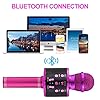 Fede Microphone for Kids Adults, Wireless Bluetooth Microphone with Flashing Colorful LED Lights Portable Speaker Karaoke Machine, Home KTV Player Support Android & iOS Devices for Party Singing #3
