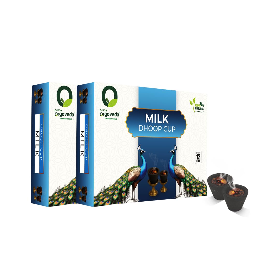 Milk Dhoop Cup | 100% Natural | Charcoal-Free, Handcrafted for Meditation, Pooja & Aromatherapy | Long-Lasting Fragrance (Per Pack of 12 Cups)-picture-19