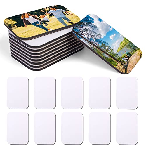 OOTSR 10 Pcs Sublimation Blank Fridge Magnets, DIY Decorative Round Magnets for Whiteboard Office Calendar Kitchen Home Decor