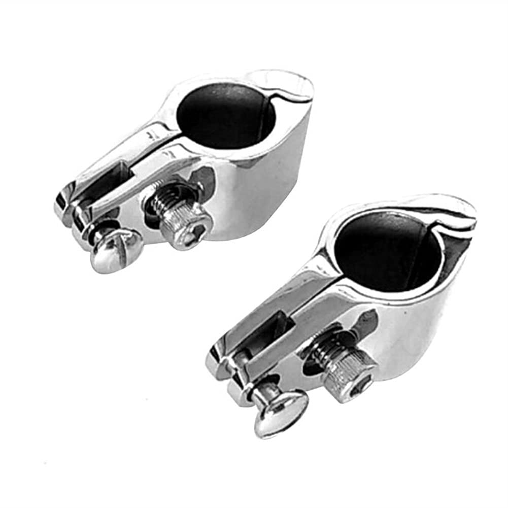20/22/30/32 mm in acciaio inox 316 raccordo per barca superiore incernierato con 2 viti ganasce scorrevole facile da installare hardware marino (L)