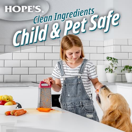 Image of HOPE'S Perfect Quartz Countertop Cleaner, No Hazy Residue, Streak-Free, Safe on Food Contact Surfaces, Fragrance-Free, Sunscreen-Free, Counter Cleaner for All Brands of Quartz, 23 Fl Oz, Pack of 1