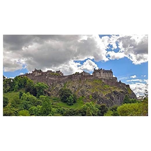 YHKTYV Edinburgh Castle träpussel flerfärgad gör-det-själv-gåva roligt spel konstverk utmanande svårt pussel 300 st