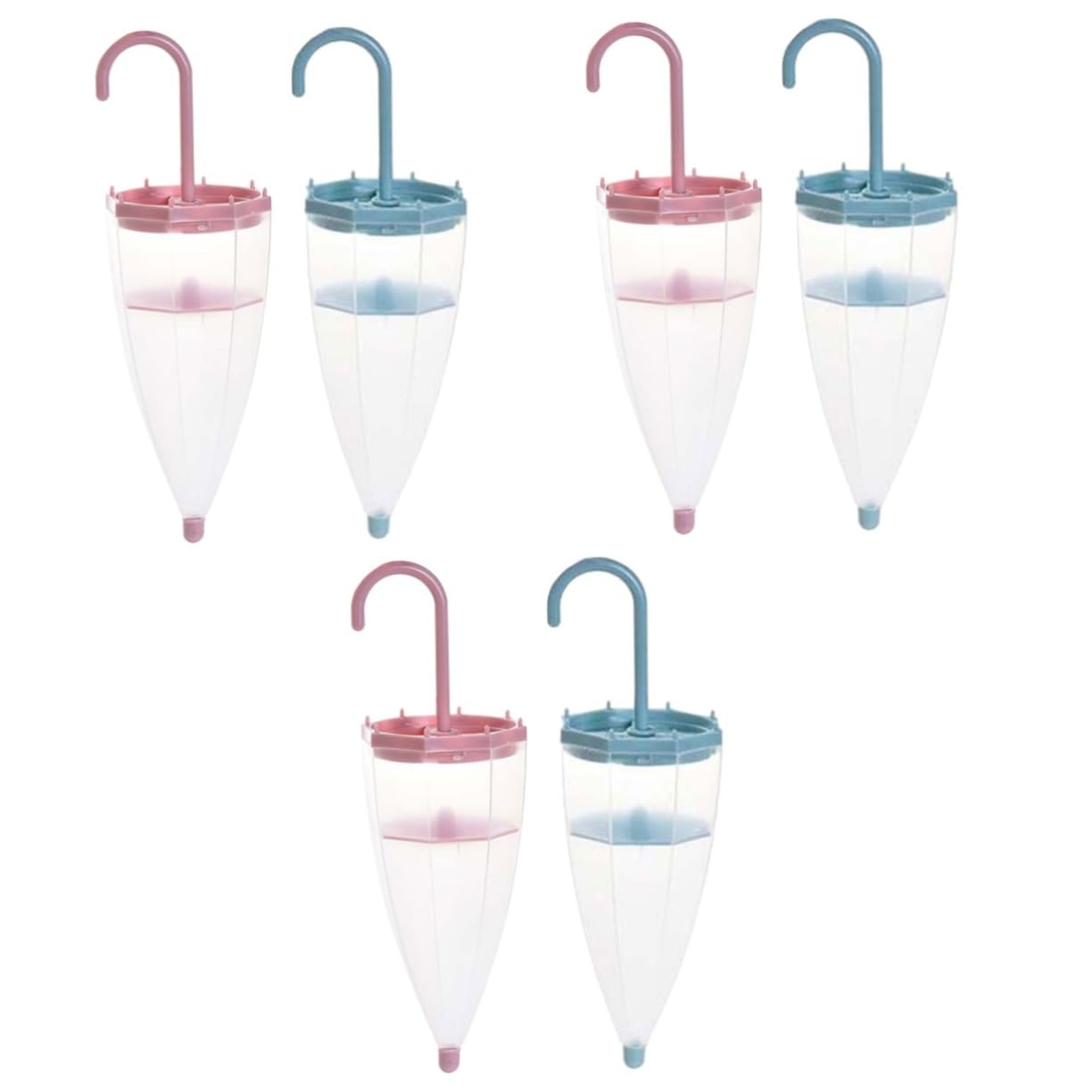 Gatuida 6pezzi Deumidificatore Per Armadio Umbrella Assorbitore Umidità Per Spazi Piccoli e Controllo Umidità Cucine e Colori