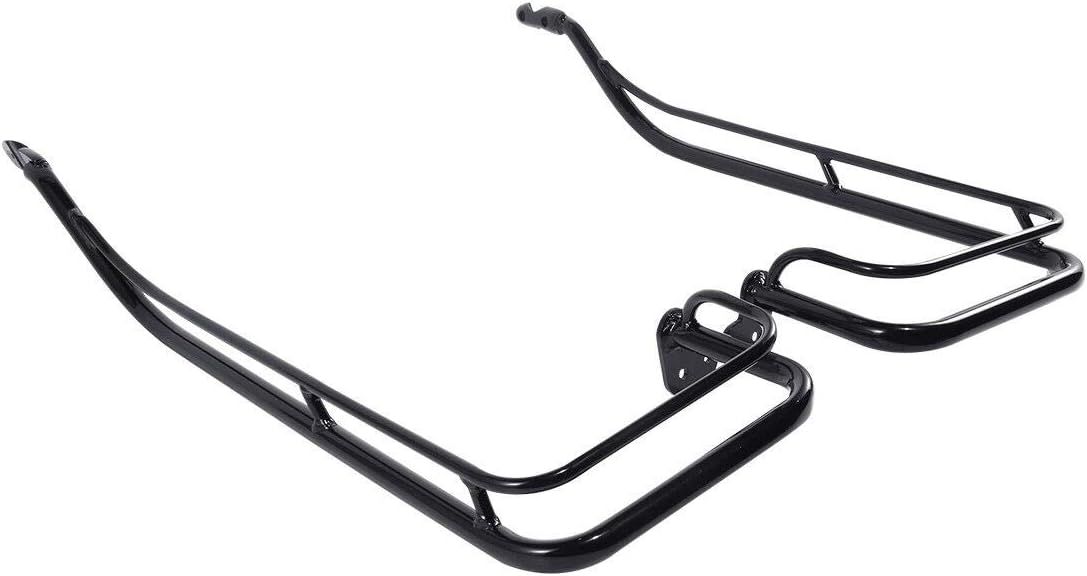 Green-L Rear Saddlebag Guard Twin Rail Support Bracket Fit for Harley Touring Models 2009-2013