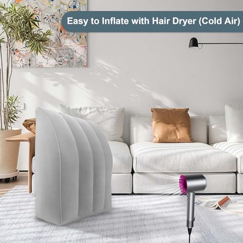 Exsink Venenkissen Beinhochlagerungskissen, Aufblasbare Keilkissen für Beine, Komfort-Beinkissen zum Schlafen, Beinauflage Stützkissen Verbesserung der Durchblutung und Reduzierung von Schwellungen