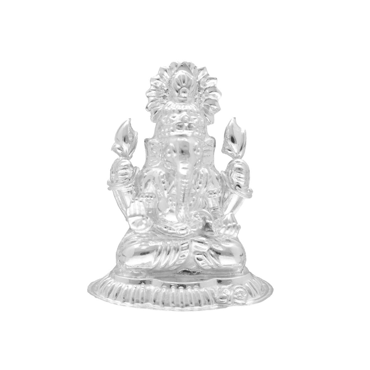 Sri Jagdamba Pearls Dealer 14 Grams Ganesha Idol Silver Idols of