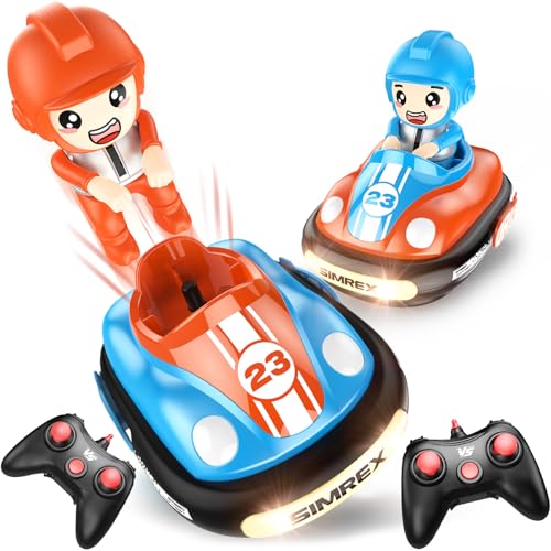 SIMREX Ferngesteuertes Auto 2er Set, Autoscooter ferngesteuert Kinder mit...