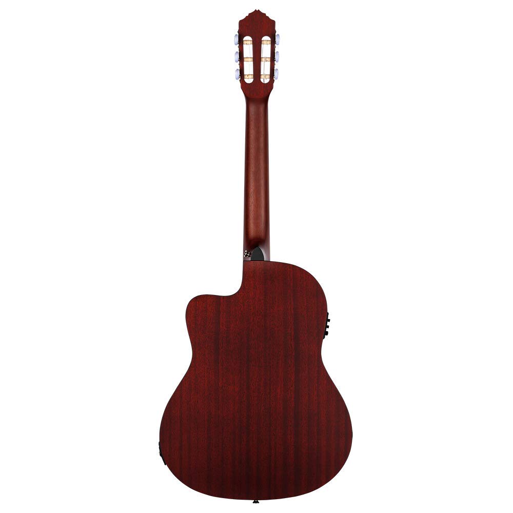 Ortega Guitars Chitarra Concerto Thinline Elettro-acustica - Serie Family - Slim Neck - include Gig Bag - Mogano (RCE125MMSN)