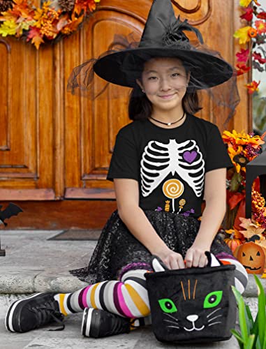 Tstars Pumpkin Head Flossing Skeleton Shirt - Funny Halloween Tee - Gift for Kids, Youth, Boys & Girls4