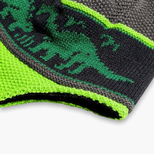 Turtle Fur Kids Boys Dr. Dino Fleece Lined Dinosaur Earflap Beanie4