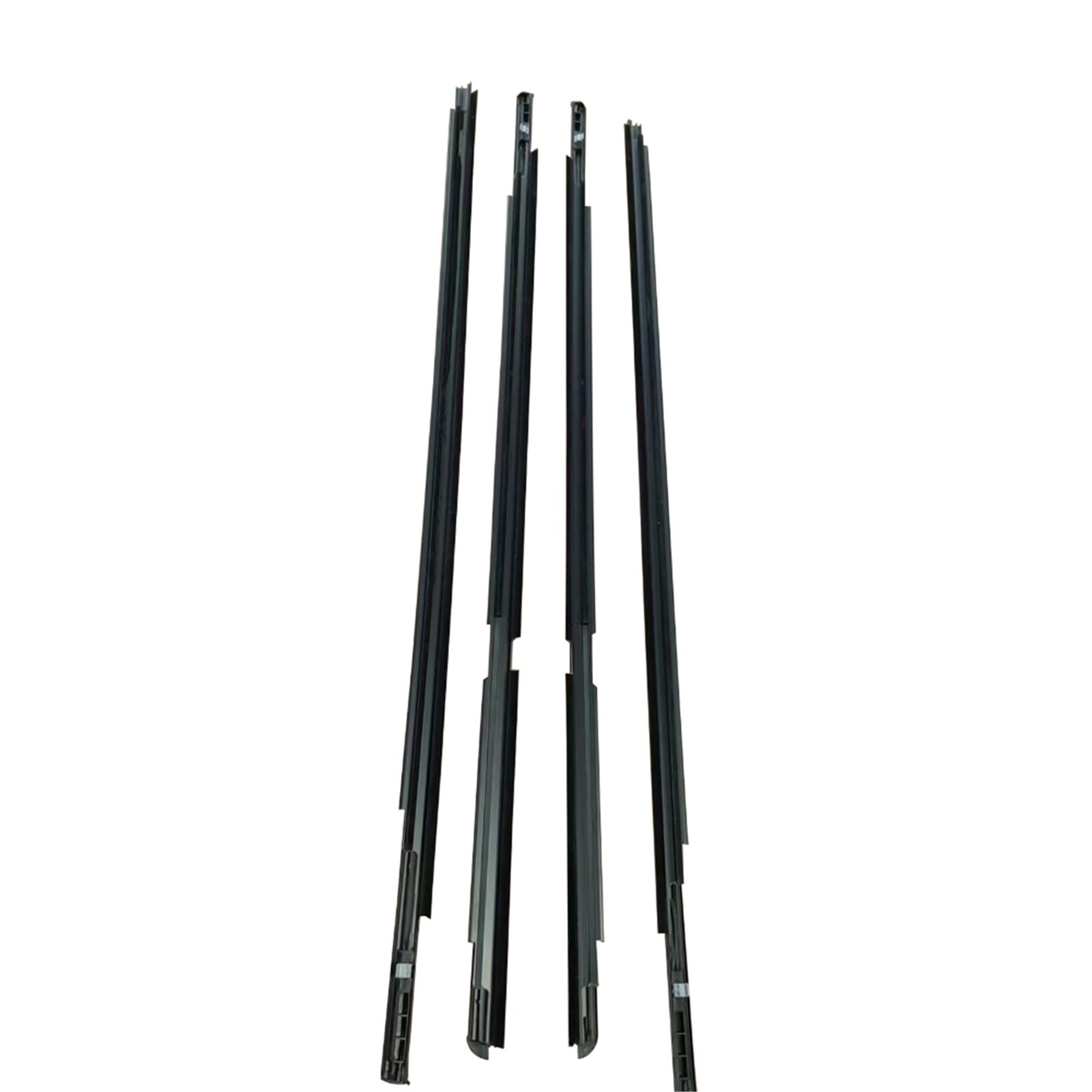 Snwdbh One Color 4Pcs Car Weatherstrip Window Seal Belt For Toyota For Yaris Hatchback 2006-2013 Outer Side Glass Rubber Sealing Strips Black Exterior Belt