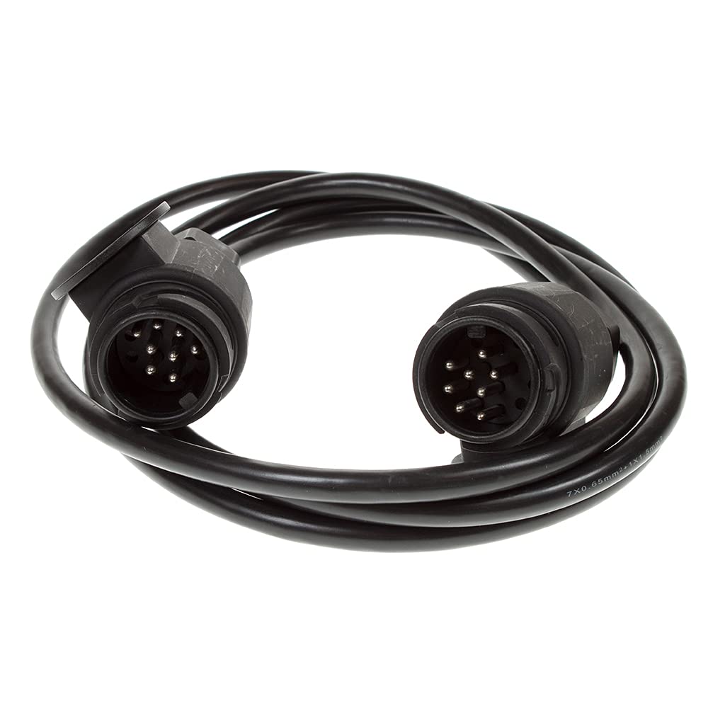 Maypole 8 Pin 2 m 2×8 Pin Plugs and 8 Core Connecting Lead, for Trailer Lighting