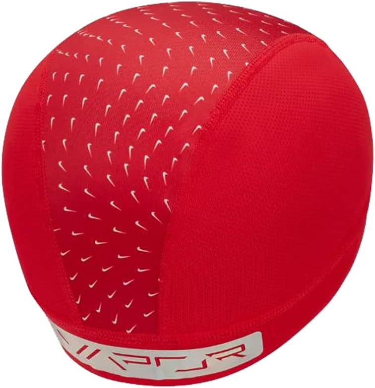 red nike skull cap