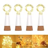 🌟【 Fácil de moldear 】--- el cable de luz es flexible y se puede poner fácilmente dentro de tus botellas o construir la forma para expresar tus bendiciones. Es un buen regalo para tus amigos, familiares o incluso para Navidad, fiesta de cumpleaños, decoración de boda, también como regalo para los amantes del vino.
