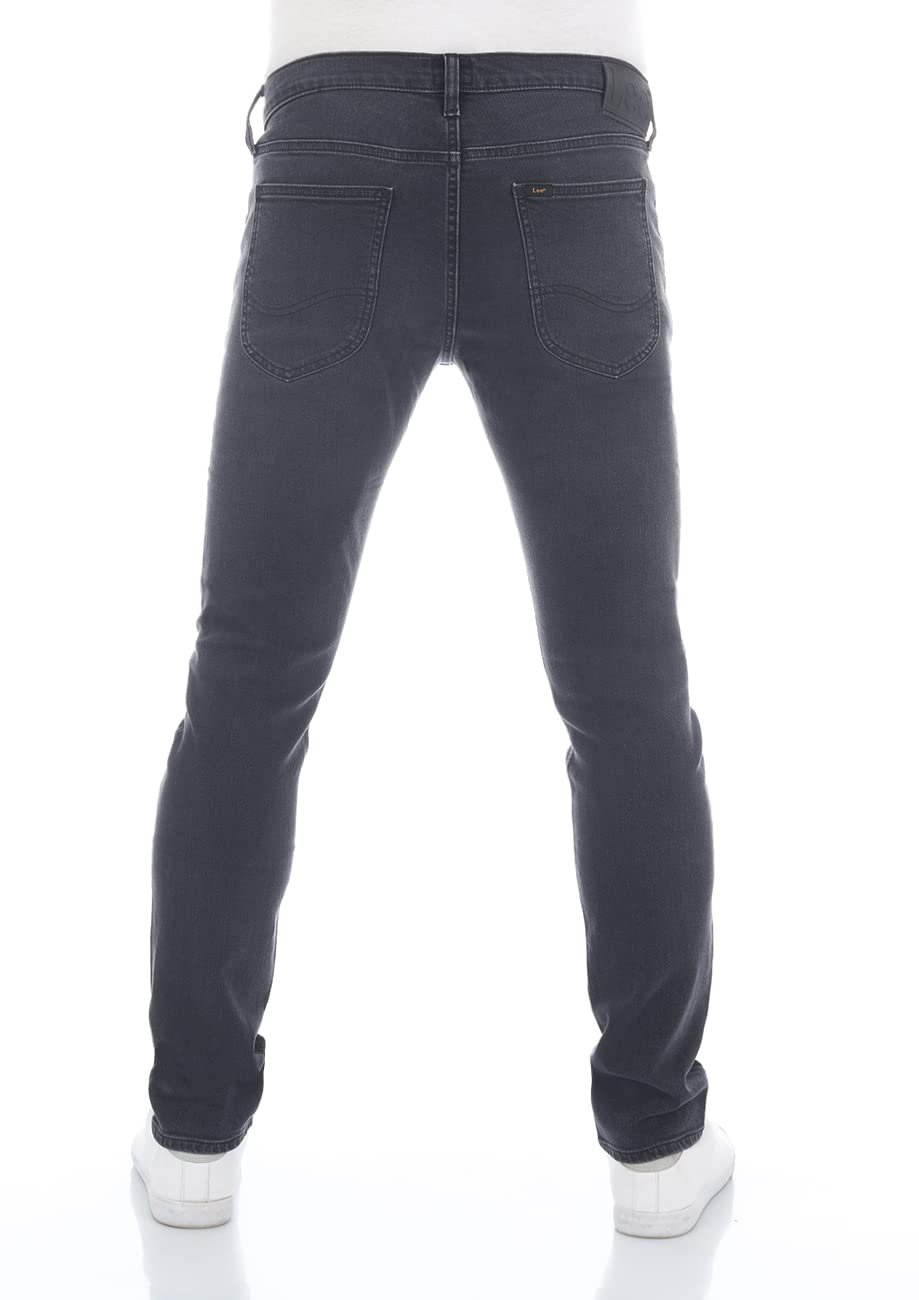 Lee Męskie dżinsy Luke Slim Fit zwężane męskie spodnie jeansowe bawełna denim stretch niebieski czarny szary w31 w32 w33 w34 w36 w38