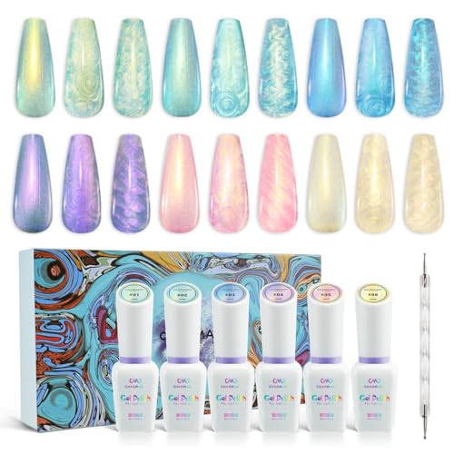 Set de Esmaltes de Gel CHARMACY Pearl con 6 Colores miniatura 1
