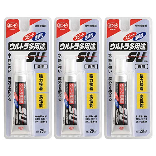 ボンド ウルトラ多用途S U クリヤー 25ml #04592 3本入り