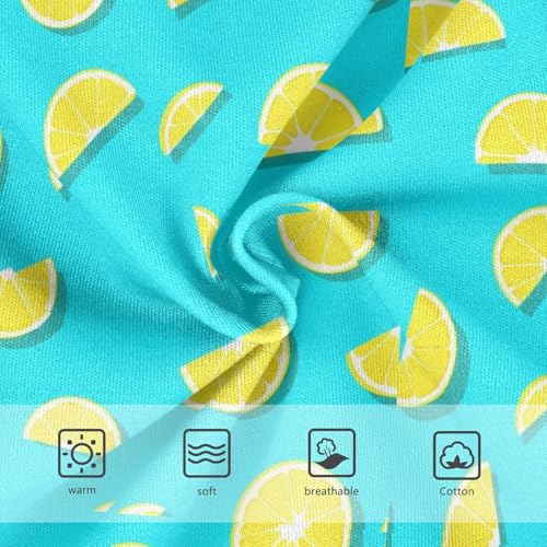 Joisal Yellow Lemon Slices Turquoise Blue Toddler Underwear Floral 2t Cotton Panties Little Girl Durable Briefs Kids Undies3