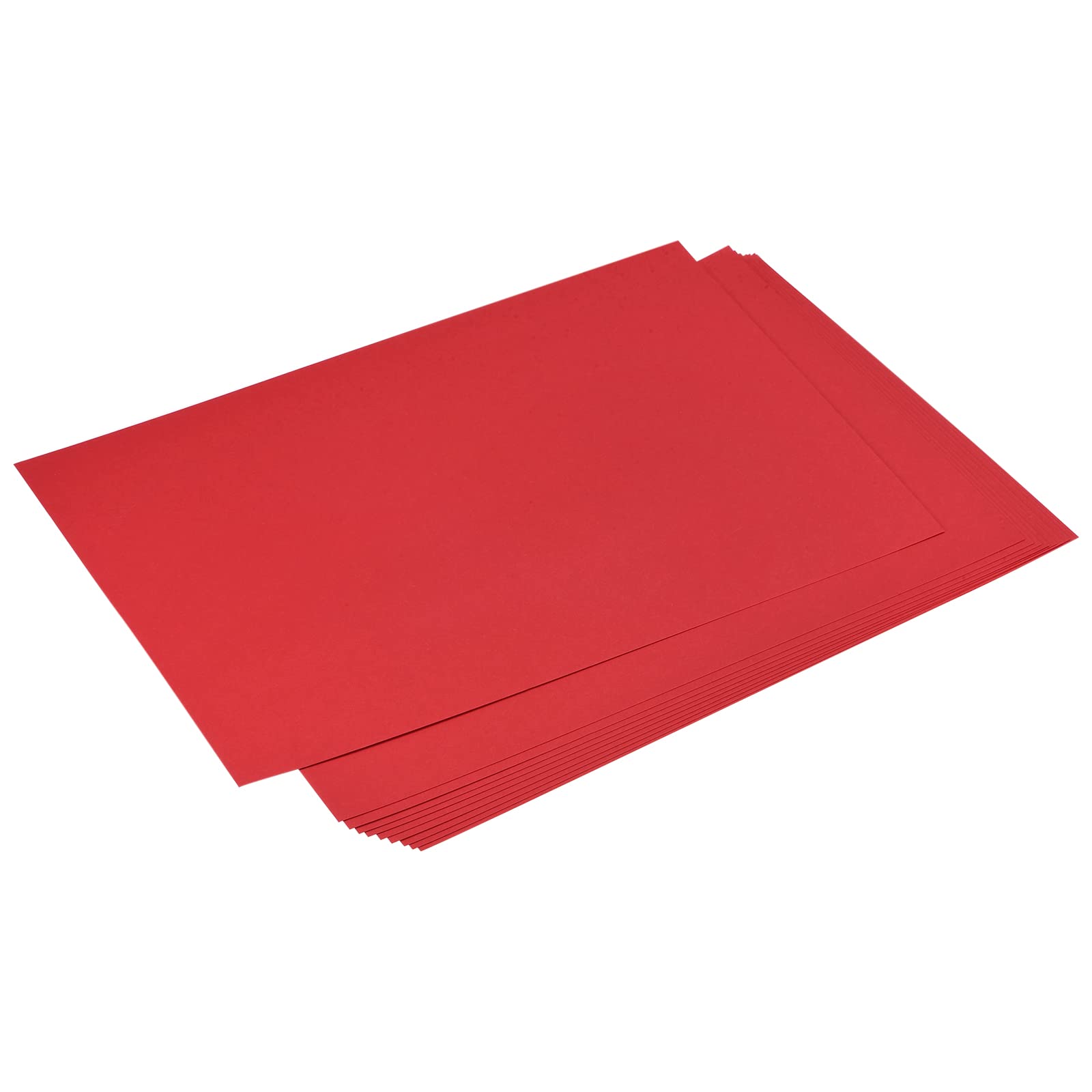 sourcing map Cardstock Scrapbook Paper 11.7" x 16.5", 92 lb/250gsm, Solid Color Cardstock for New Year Arts & Crafts, Invitations, Greeting Cards, Gift Tags, Red Pack of 10