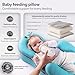 El Infante Baby Feeding Pillow for Newborn Reflux Relief - Safety Nursing Pillow, Anti Colic Wedge, Elevated Infant Pillow for Acid Reflux, Breastfeeding Pillow, Baby Lounger Pillow & Bottle Support