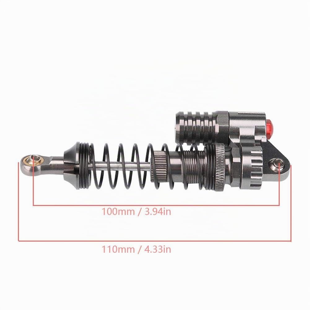 Amortiguadores RC de 4 Piezas, muelles de Alta Resistencia para Coche de Oruga Axial, SCX10, D90, RC - Diseño Optimizado para Mejor Estabilidad y Rendimiento en Modelos RC