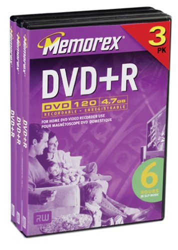 Memorex4.7GB DVD+R Media (3-Pack)