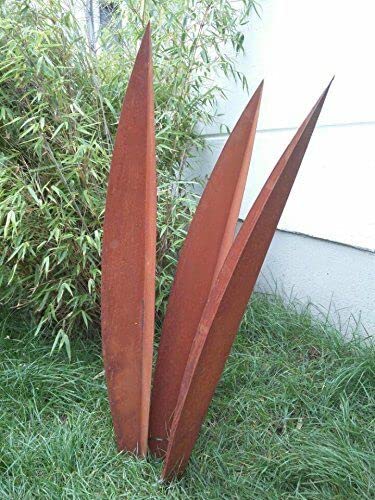 Zen Man Edelrost Gartenstecker Rost Garten Beetstecker Gartenfigure Sculpture Rost 031570 H100 90 80 cm In Set Handarbeit