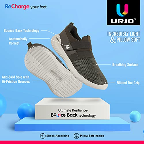 Image of URJO Hungary Men's Lightweight Sports Shoes | Ultra-Flexible Breathable & Perfect for Running, Walking & Gym