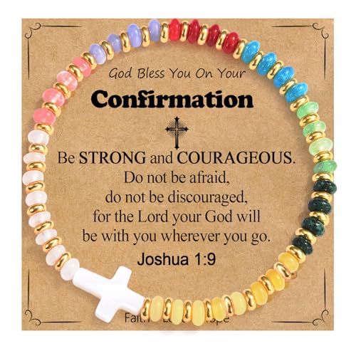 Image of Confirmation Gifts for Girls- Religious Cross Bracelet Christening Confirmation Decorations Jewelry Gifts for Kids Goddaughter Daughter Granddaughter