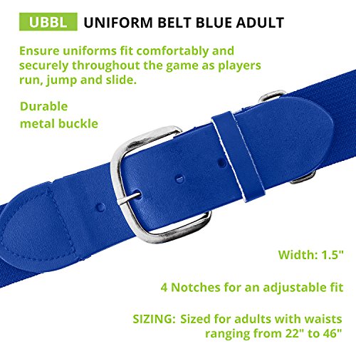 Image of Champion Sports Baseball & Softball Belt - Stretch Fit Uniform Belt for Youth & Adult Players, Multiple Colors