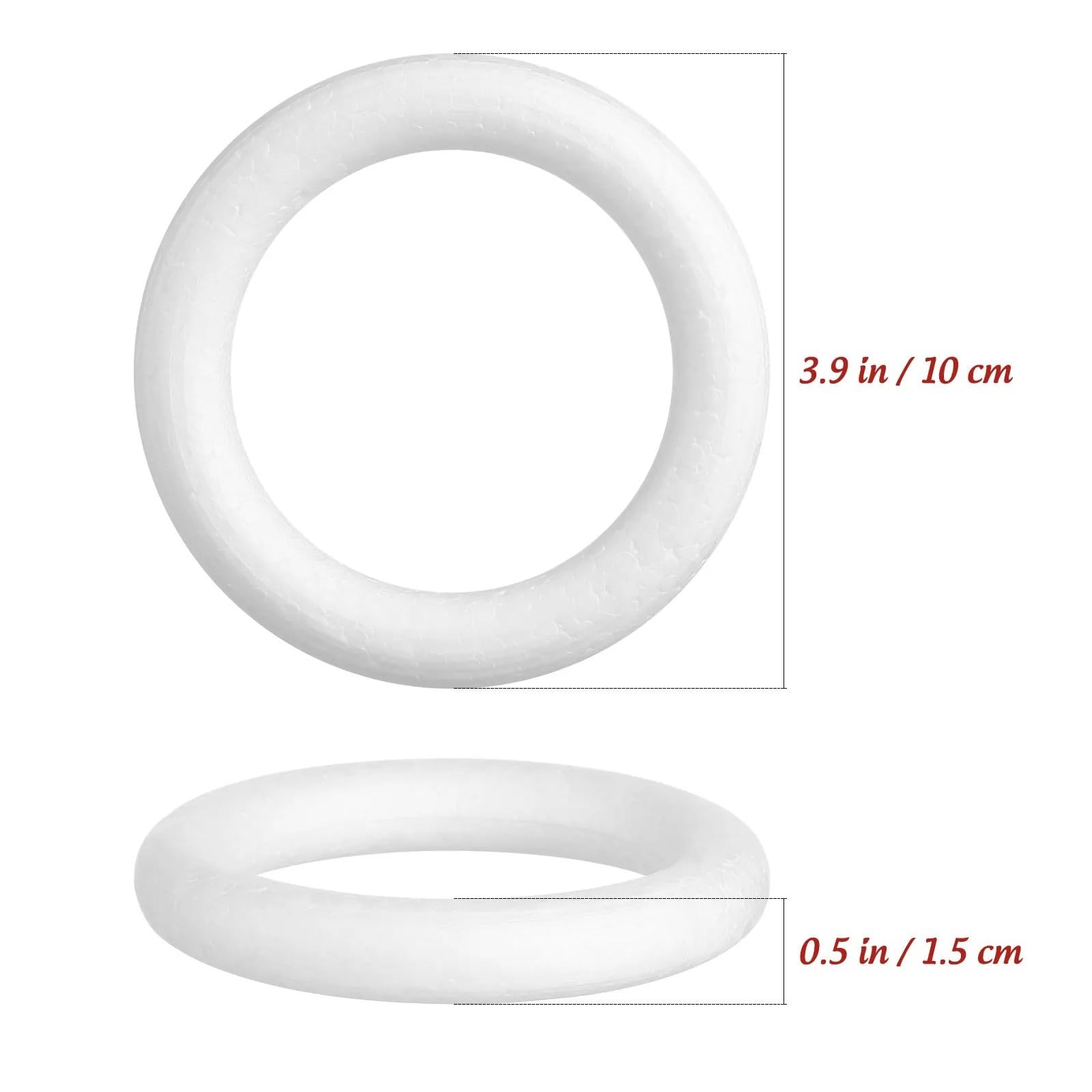 Cercle Artisanal de Couronne Mousse Blanche 30 pièces