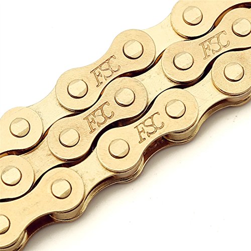 FSC F410 1-Speed Bicycle Chain (1/2 x 1/8-Inch, 104L) (Ti-N Gold)