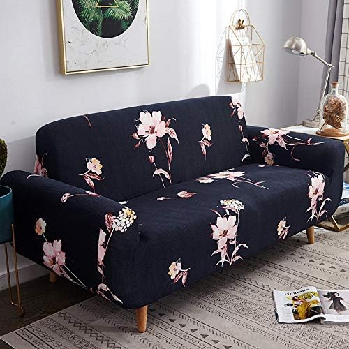 Sofa Slipcovers,Vintage Black Cherry Blossom Flower Plant Rural Super Stretch Non Slip Wrinkle Resistant Couch Cover For Dogs Cat Pet Friendly Elastic Furniture Protector ​Sofa Slipcovers,2Seater(1