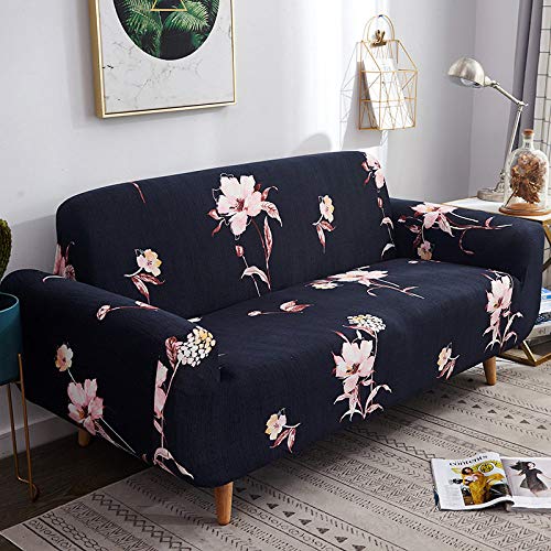 Sofa Slipcovers,Vintage Black Cherry Blossom Flower Plant Rural Super Stretch Non Slip Wrinkle Resistant Couch Cover For Dogs Cat Pet Friendly Elastic Furniture Protector ​Sofa Slipcovers,2Seater(1 #TOP5