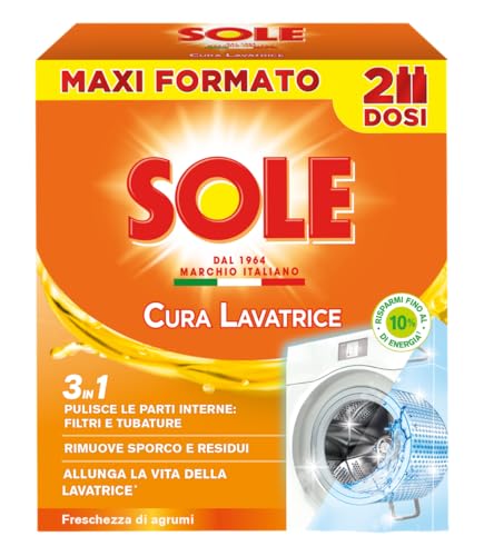 Sole Care Machine à laver Fraîcheur Citron Pack de 2 flacons de 250 ml