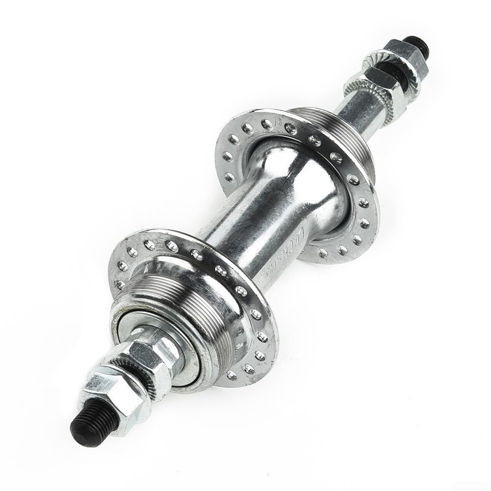 Mountain Bike Disc Brake Hub, Steel Front And Rear Hubs With Thread Disk, Variable Speed Rotary Flywheel Design For Cycling Components(Rear)