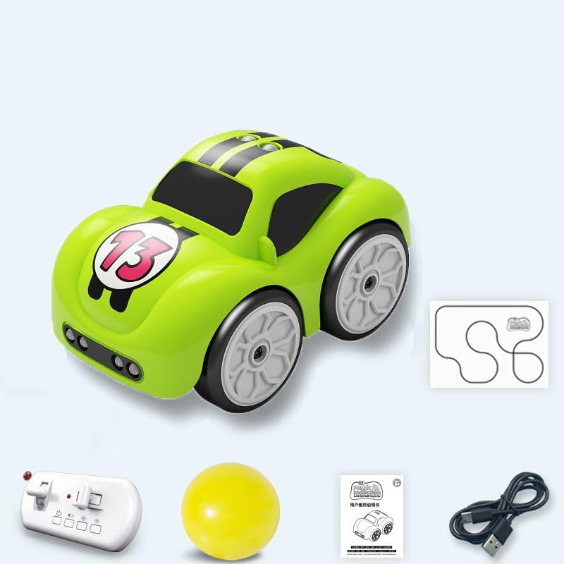 Image of Cable World Magic Induction RC Intelligent Sensor Car - 2.4GHz Remote Control Mini Car with Smart Music & LED Lighting, Educational Racing Toy Best Birthday Gift for Kids (Multi Color)