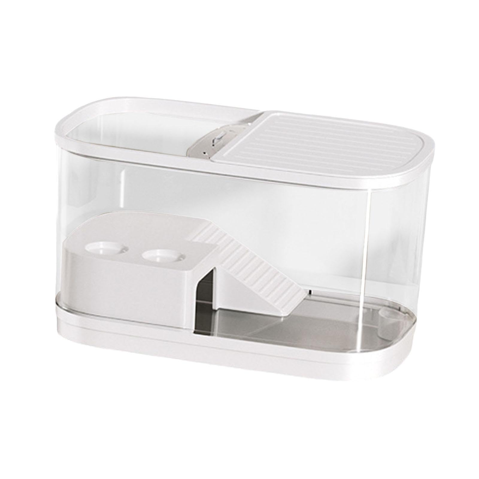 Sharplace Acuario con para Tortugas, hábitat para Reptiles, terrario para Tortugas, Accesorio para Mascotas, L