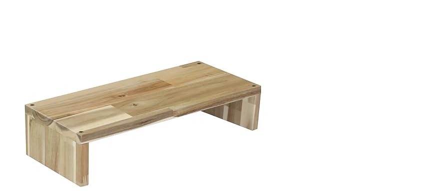 デスクシェルフ モニター台 ゴム集成材 100cm×20cm×約10cm デスクシェルフ モニター台 集成材 100cm×20cm×約10cm オフィス