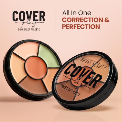 Image of Swiss Beauty Cover Play Concealer Palette | Hides Imperfections | Waterproof | Long-Lasting