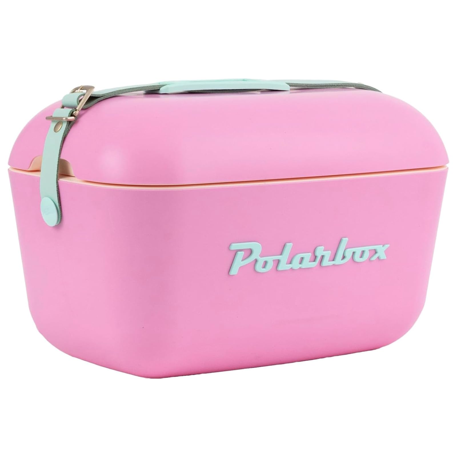 Polarbox Retro Beach Cooler Vintage Picnic Lunch Box Bag Portable Cooler Travel Camping Hiking 90s Style Ice Chest Extra Large Lightweight for Cans Beers & Seltzer Drinks 20L (Hot Pink)