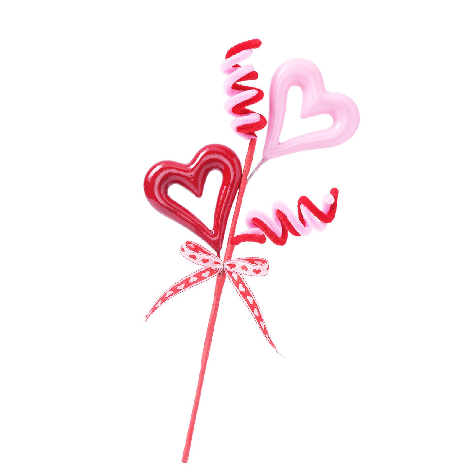 hogtnd Heart Shaped Berries Artificial Stem Ornament for Festival Home Decoration Heart Berries Stem