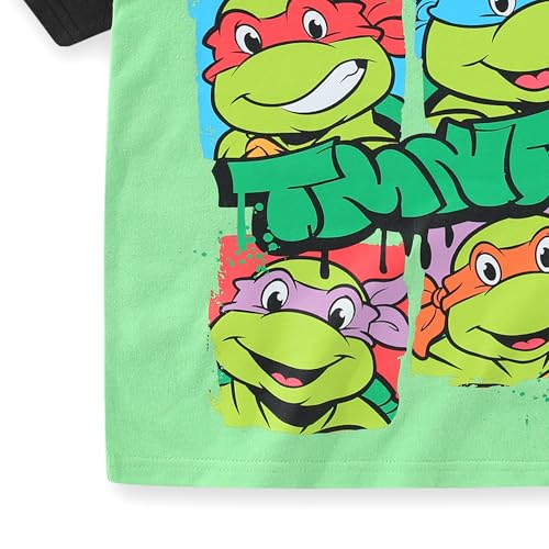 Image of Nickelodeon Teenage Mutant Ninja Turtles Boys Short Sleeve T-Shirt and Short Set for Big Kids