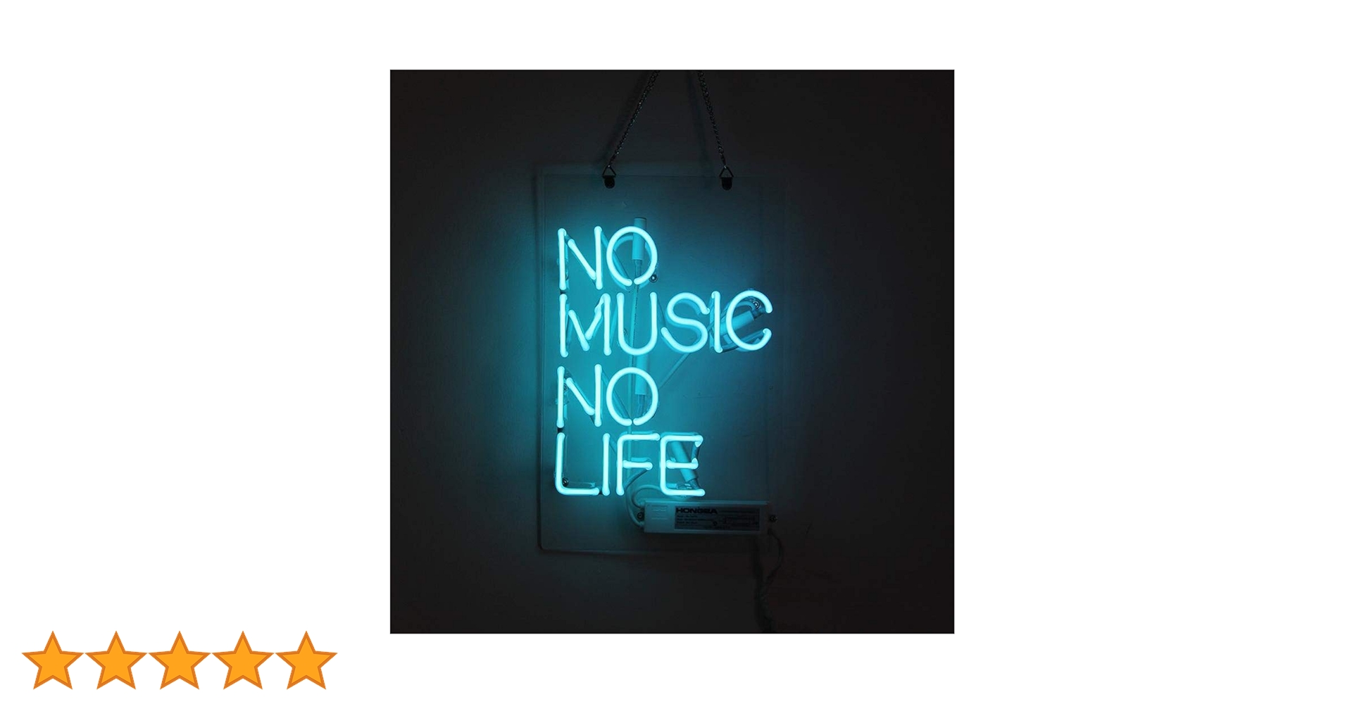 Amazon | ネオンサイン『NO MUSIC NO LIFE』NEON LIGHT SIGN ネオン管