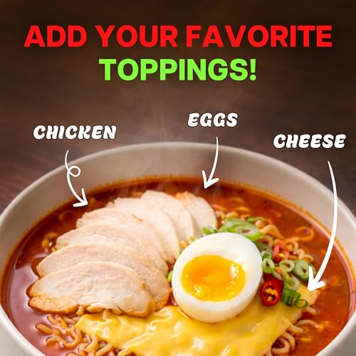 Image of Nongshim Ramen Noodles, Gourmet Instant Ramen bowl, Premium Microwavable Noodle Soup, Hot & Spicy, 3.03 Ounce (Pack of 6)
