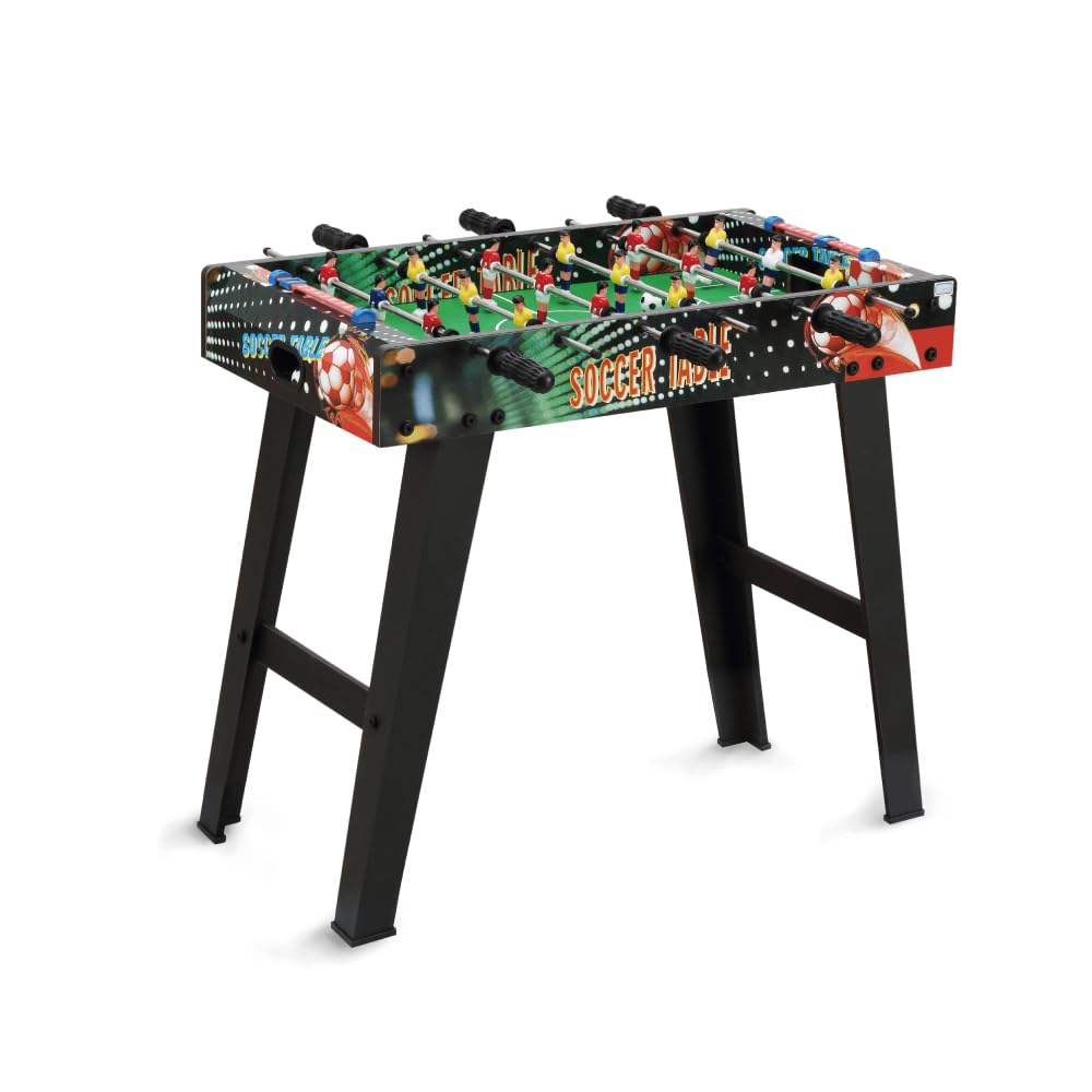 DEVESSPORT Mesa de Juego | Futbolín, Hockey o Billar con Patas | Compacta 69x37x60 cm con Accesorios Incluidos | Ideal para Niños y Adultos | Diseño Estable y Fácil de Usar
